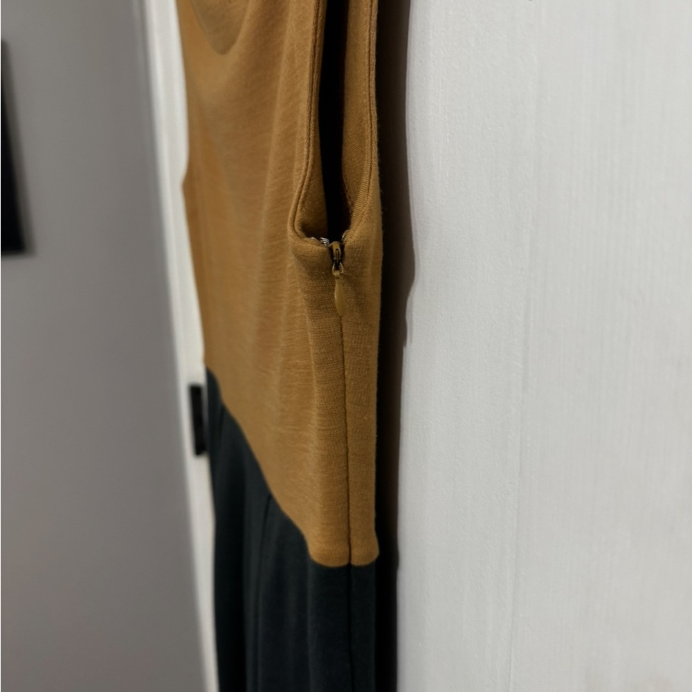 Tibi Brown and Black‎ Midi Dress View 6